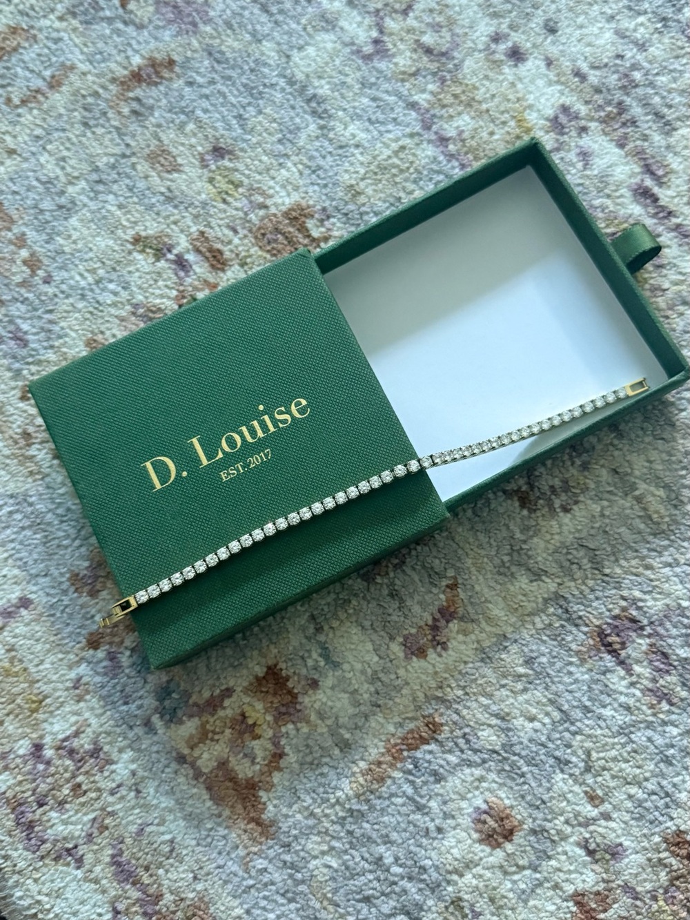 D. Louise Gold Tennis Wrap Bracelet - Picture 2 of 2
